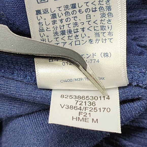 Lands End Pants Womens M Blue Stretch Corduroy Sport High Rise Pull On Casual - Picture 6 of 11